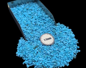 Gemstone New Natural Turquoise Crushed Coarse Powder 1-3mm For resin Art Fish tank Women gift Wood Working Wood inlay ring Inlay