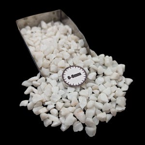Natural White King Gemstone Crushed Inlay for Woodworking  Crafts 6-8mm For Resin Art Home Making