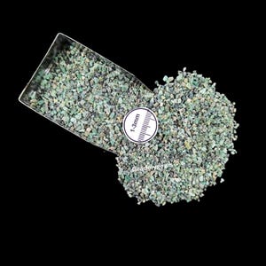 Emerald Gemstone Crushed Powder 1-3mm Size Great For Ring Inlay Resin Art Silver Jewelry Art
