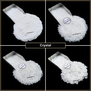 Natural Coarse Gemstone Clear Crystal Quartz Gemstone Crushed Powder - Perfect for Inlay Resin Art  Jewelry Crafting