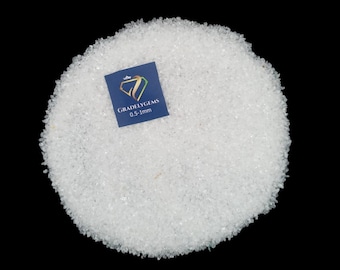 Natural Clear Crystal Quartz Gemstone Crushed Powder For Art Woodworking Crafts Inlay Resin Art - 0.5mm To 1mm High Quality Assorted Crushed