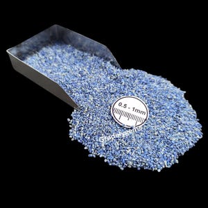 Lapis Lazuli Gemstone Crushed Powder - Rich Blue Raw Mineral for Crafts, Art, and Inlays 0.5-1mm Size for Wood Working wood Inlay Ring Inlay