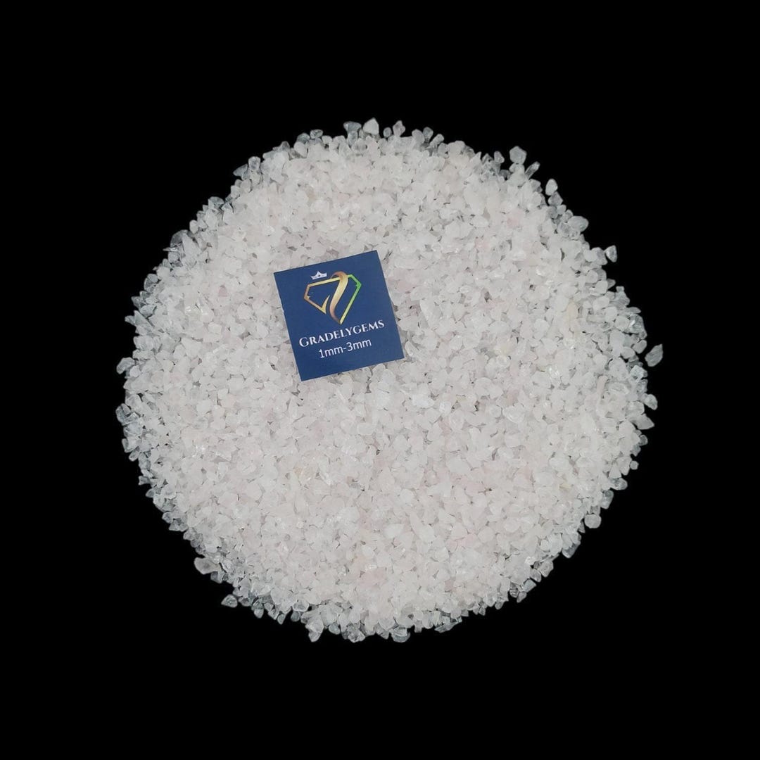 Rose Quartz Craft Powder, Pink Crystal (hand Crushed 1-3mm) - Etsy