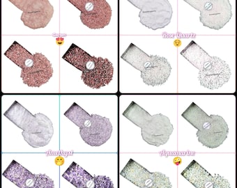 Crushed Crystal Gemstone Powder for Woodworking, Resin Art, Jewelry Inlay