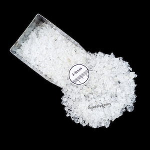 Natural Clear Crystal Gemstone Powder for Woodworking and Jewelry Making Inlays - 3-5mm