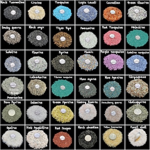 Crushed Gemstone 1-3mm For Ring Inlay | Resin Art | Jewelry Making Gemstone Crushed | Gemstone Coarse