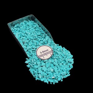 Turquoise Crushed Nuggets 3-5mm for Silver Art Resin Crafts Woodworking  Gardening Decor