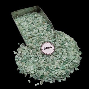 Gemstone Crushed Coarse Green Myka Gemstone 2-4mm For Resin Art Fish Tank home Making Wood Working Wood Inlay