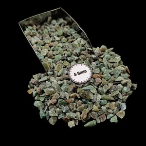 Natural Coarse Crushed Green Jade Gemstone 4-6mm for Resin Art Home Décor Nail Art Unique Gift for Her