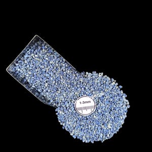 Premium 1-3mm Lapis Lazuli Gemstone Crushed Powder - Rich Blue Raw Mineral for Crafts, Art, and Inlays