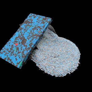Crushed Gemstone Coarse 0.5-1mm Black Blue Turquoise Powder - Jewelry Inlay Woodworking Crafts