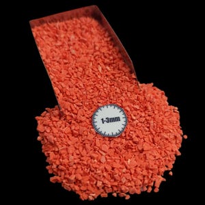 1-3mm Gemstone Crushed Coarse Orange Turquoise For Woodworking Resin Art Ring Jewelry Inlay Making Supplies | Inlay Material Supplies