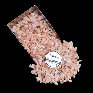 3-5mm Pink Opal Coarse Gemstone Crushed Powder - Ring Inlay Resin Art Use Crushed - Woodworking Craft Coarse Pink Opal Powder