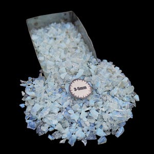 Sea Opalite Natural Gemstone Chips 3-5mm for Unique Crafts Art Decor Fish Tank  Nail Art - Thoughtful Gift for Women
