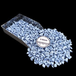 Blue Sodalite Turquoise Gemstone Crushed Powder 3-5mm Size For Resin Art Making Jewelry Making