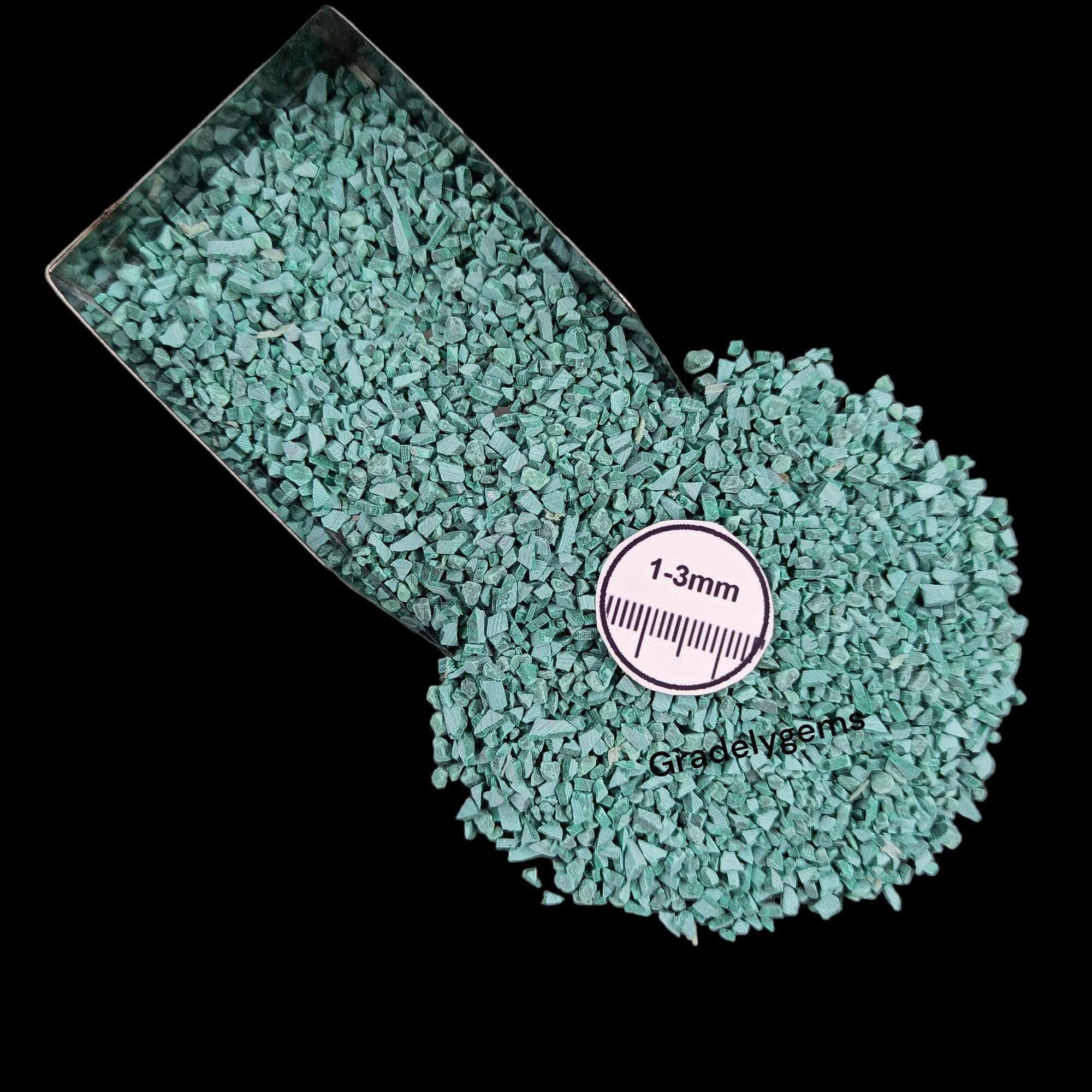 Malachite Gemstone Crushed Powder 1-3mm Best For Woodworking Ring Inlay Craft Making Art