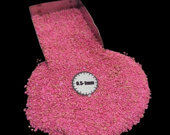 Coarse Crushed Pink Copper Turquoise Gemstone 0.5-1mm For Resin Art Making Wood Working Wood Inlay Ring Inlay Jewelry Art