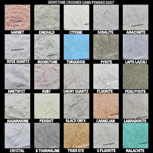 Crushed Dust Gemstone Fine Raw Stone Powder, Healing Crystal Find Dust Powder, Woodworking Resin Art Massage Painting Crafts Sand Powder