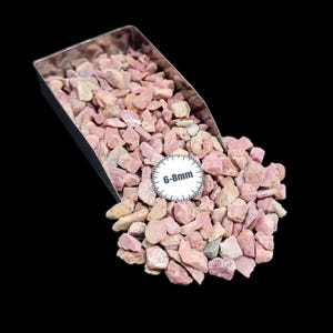 6-8mm Natural Ruby Gemstone Birthstone Powder for Jewelry  Resin Art - Ideal for Mini Raw Stud Making and Creative Projects