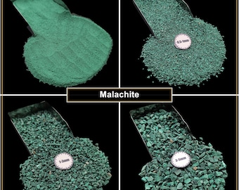 Natural Malachite Coarse Crushed Gemstone For massage Powder Crafts Making Home Making Resin Art Making jewelry Making Fish Tank
