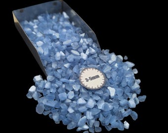 Light Blue Opal Effect Acrylic Crushed 3-5mm for Bold Inlay, Resin Art, Woodworking, Craft Projects, and Decorative Designs