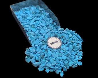 New Natural Turquoise Coarse Crushed Gemstone 3-5mm For Fish Tank Women Gift Wood Working Inlay Ring Inlay Jewelry Making