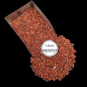 Red Jasper Crushed Powder Coarse 1-3mm | Natural Gemstone for Crafting & Jewelry Making | Raw Stone Chip Inlay Supplies