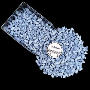 Sodalite Blue Turquoise Crushed Powder 3-5mm for Woodworking Ring Inlay Jewelry Making  DIY Crafts