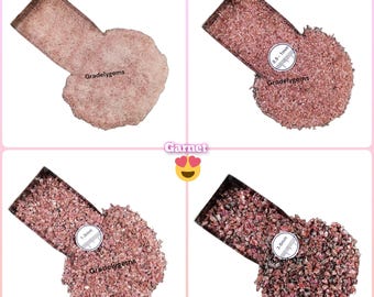 Natural Garnet Gemstone Dust – Hand Crushed for Woodworking, Jewelry Inlay, Massage Powder