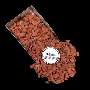 Red Jasper Crushed Powder Coarse 3-5mm | Natural Gemstone for Crafting & Jewelry Making | Raw Stone Chip Inlay Supplies