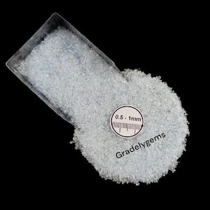Swiss Blue Hydro Quartz Crushed Powder 05-1mm for Jewelry Making  Resin Art