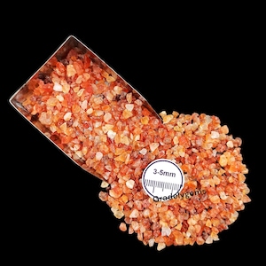 Natural Carnelian Crushed Powder 3-5mm for Crafting  Jewelry Making