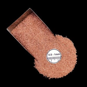 Pó de pedra preciosa bruta de pedra solar triturada 0,5-1 mm - Ideal para incrustações em joias, resina, arte, marcenaria e artesanato - Pó de incrustação de pedra solar triturada brilhante