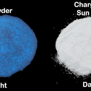 Glow in the Dark Stone Powder | Sunlight Charged Crystal Dust | Luminous Crafting Powder for Resin Art, Jewelry Making, DIY Projects & Decor