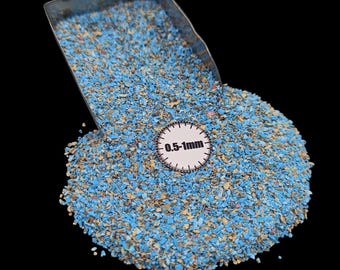 Coarse Crushed Copper Turquoise Gemstone 0.5-1mm For Resin Art Making Wood Working Wood Inlay Ring Inlay House Decor