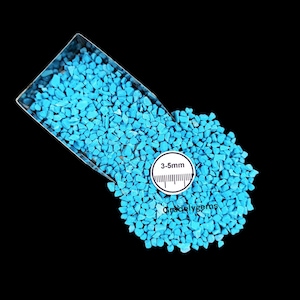 Turquoise Gemstone Crushed Powder For Woodworking Jewelry Making Ring Inlay 3-5mm