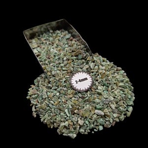 Natural Coarse Crushed Green Jade 2-4mm for Jewelry Making  Wood Inlay Crafts