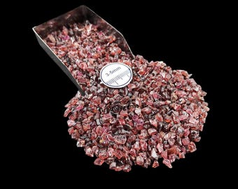 Natural Garnet Gemstone Crushed Powder For Woodworking Jewelry Making Ring Inlay 3-5mm Size