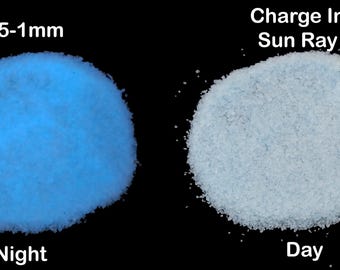 Glow in the Dark Stone 0.5-1mm | Sunlight Charged Crushed Gemstone for Resin Art, Jewelry Making & Crafts