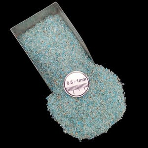 Blue Apatite Gemstone Powder - Crushed Coarse for Jewelry & Art