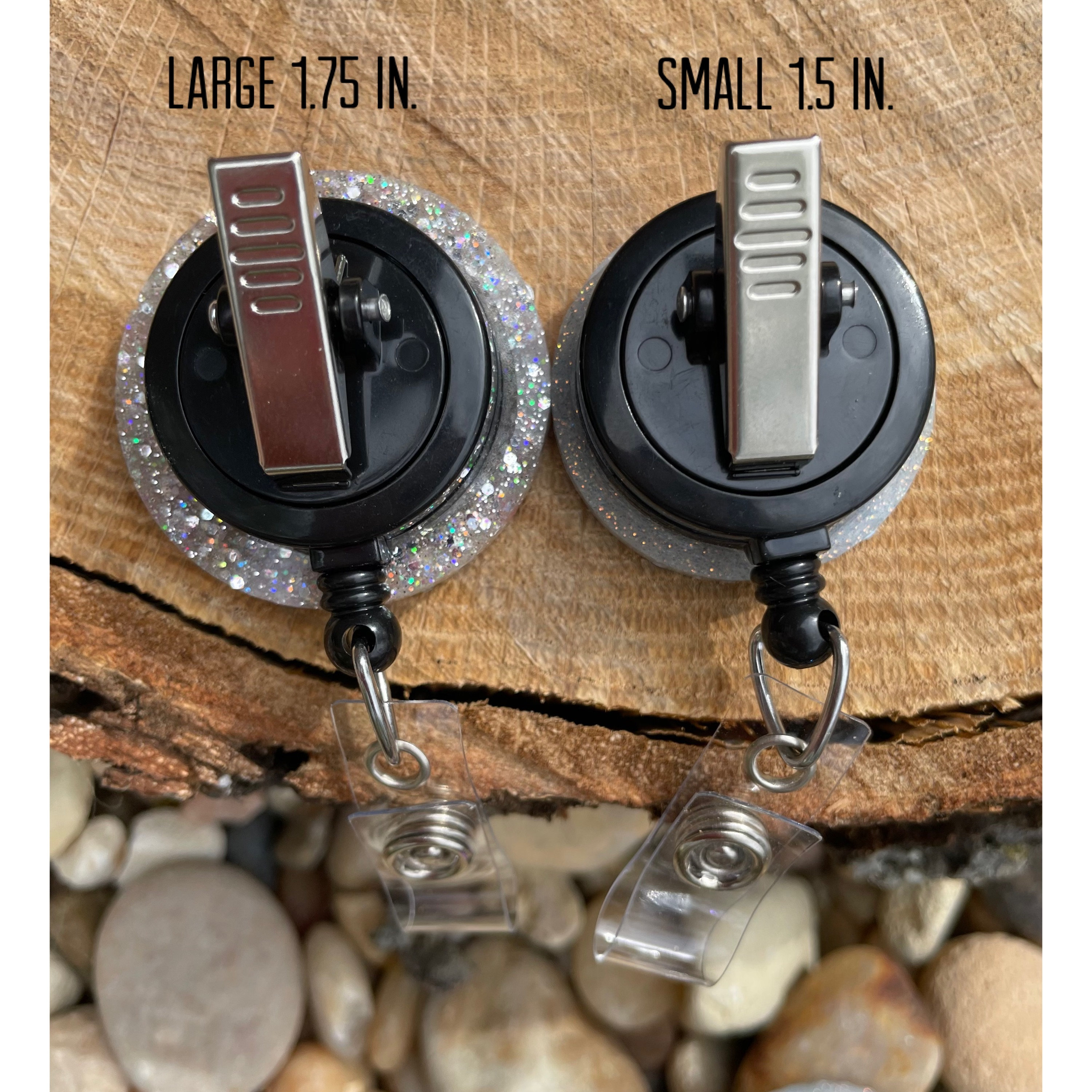 Rhinestone Badge Reel - Etsy