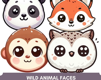 Jungle Animal Clipart PNG Collection (Digital Download