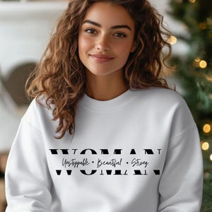 Strong Woman PNG: Inspirational Empowerment Design (Digital Download)