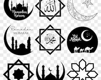 Islamic SVG Bundle: Ramadan & Eid Mubarak Designs (Digital Download)
