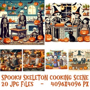 Halloween Kitchen JPG Bundle: Spooky DIY Crafts, Digital Designs (Digital Download)