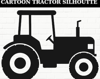 Pacchetto SVG PNG trattore: file di taglio della silhouette della fattoria per Cricut