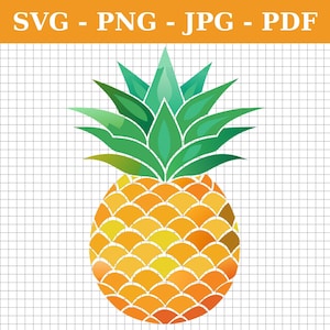 Pineapple Fruit Cut File for Cricut Vector Files, Pineapple svg png jpg pdf Bundle Pineapple Vector Pineapple Silhouette Cut File for Cricut