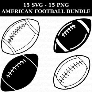 American Football SVG PNG, Football svg, Football Png, Football Clipart Football Silhouette, Sports svg and png, Football Outline Silhouette