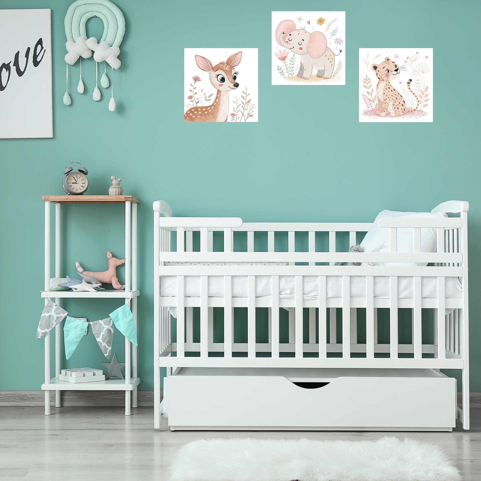 23 Watercolor Cute Animals Cute Animal Png Animal Nursery Cute Animal ...