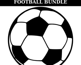 Fußball SVG PNG Bundle: Fußball Clipart für Cricut, digitaler Download, kommerzielle Nutzung